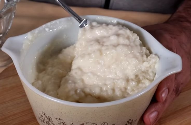 Served tapioca pudding