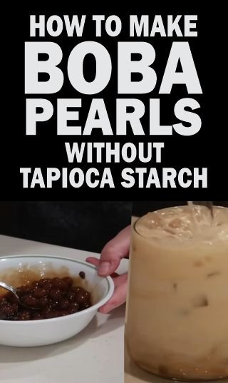 Fresh boba balls without tapioca starch