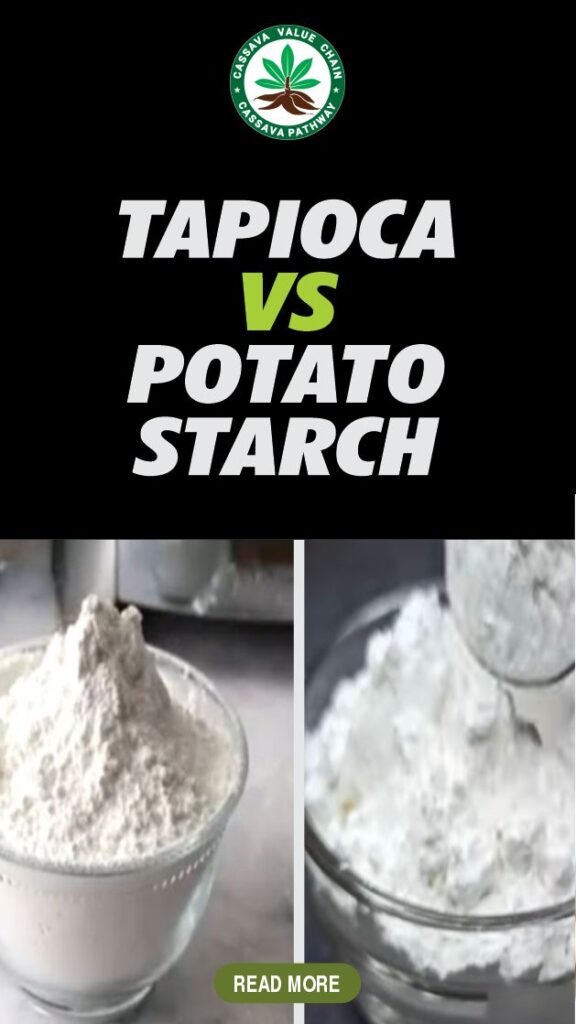 Difference between tapioca starch and potato starch