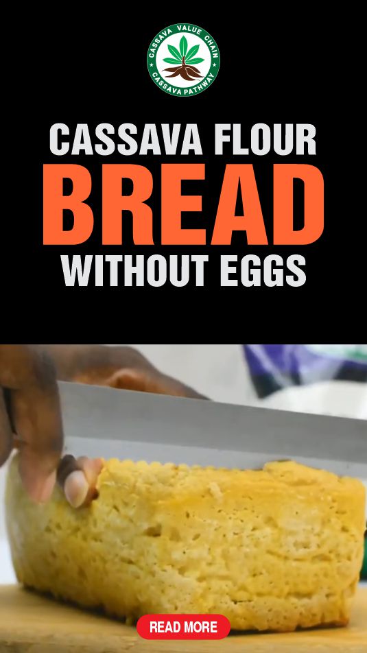 Cassava flour bread without eggs