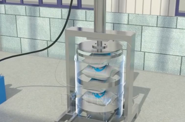 Cassava hydraulic presses