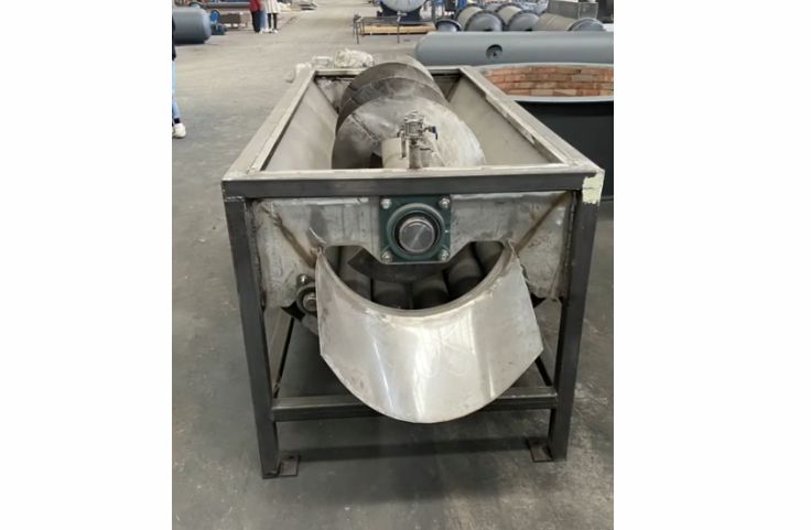 A cassava peeling machine