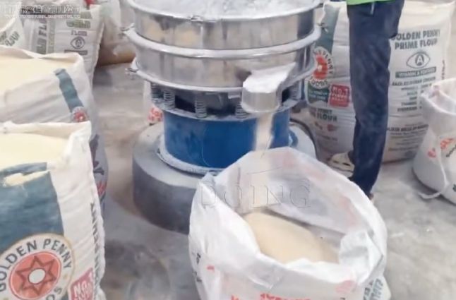 Cassava sieving machine