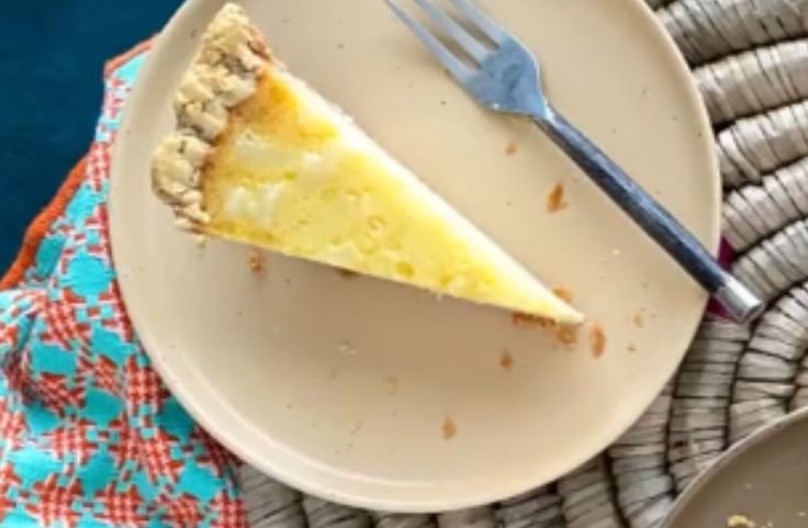Sliced Filipino Cassava Pie