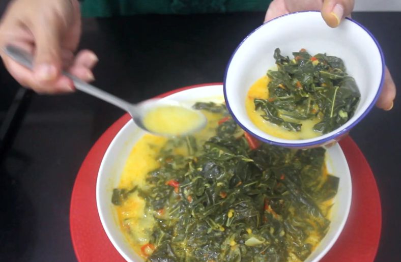 Cassava leaf curry recipe