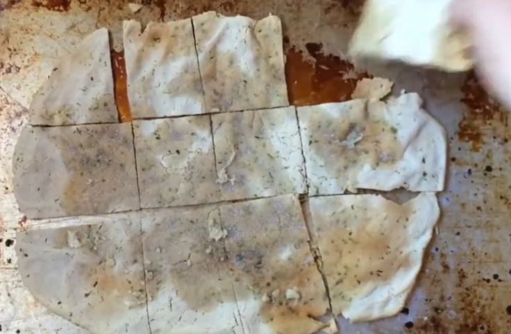 A typical cassava pie crust