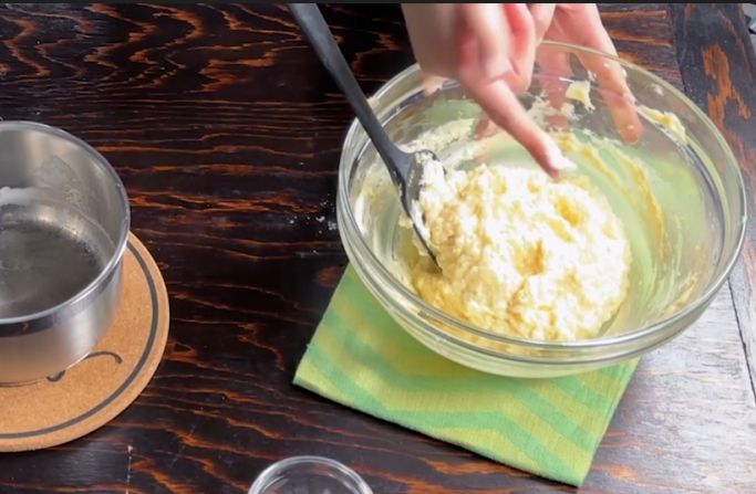 Well mixed dough for Pão de Queijo