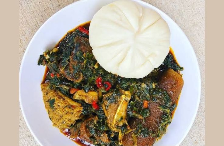 Fufu with Nigerian soup