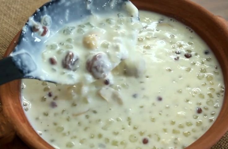 Served tapioca sabudana