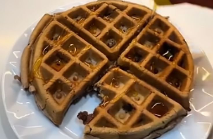 Freshly made Tapioca Waffles from tapioca starch