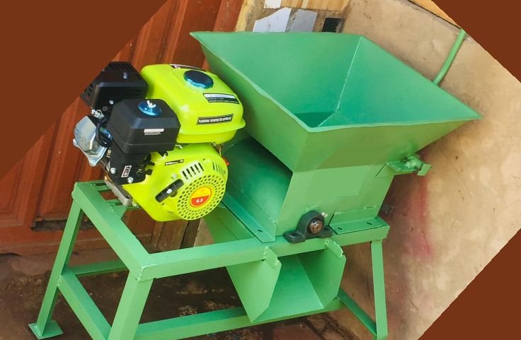 A freshly fabricated cassava milling machine