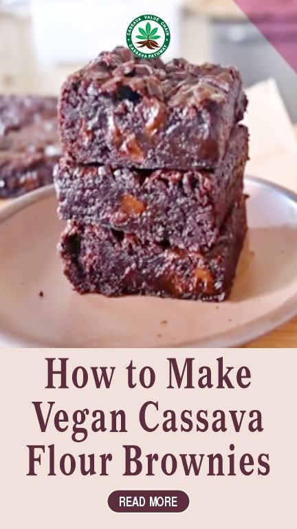 Yummy vegan cassava flour brownies