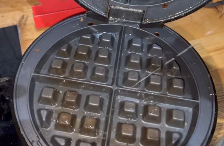 Waffle iron preheated