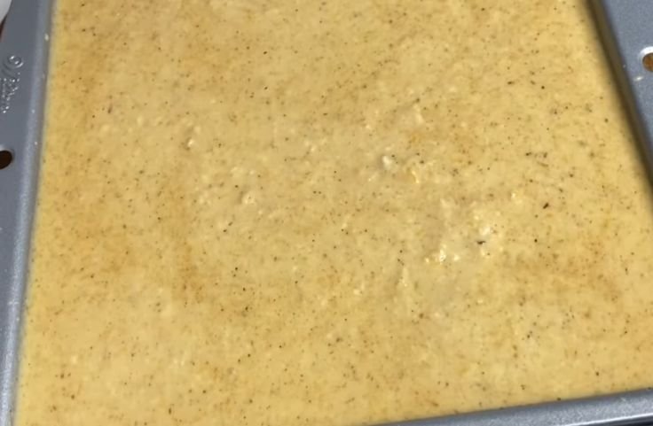 Pour all mixture into a baking pan and bake