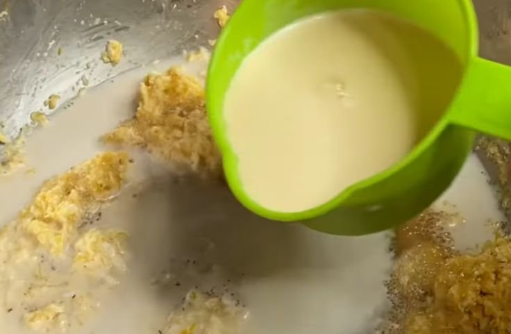 Adding evaporated milk 
