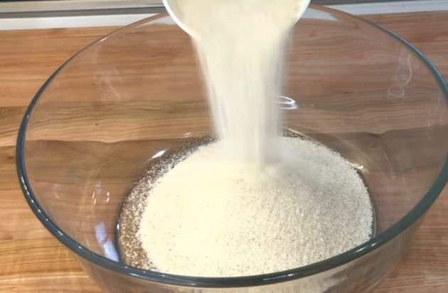 Mixing the dry ingredients