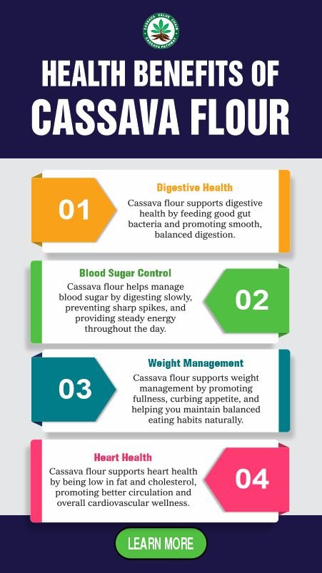 Cassava flour health benefits 