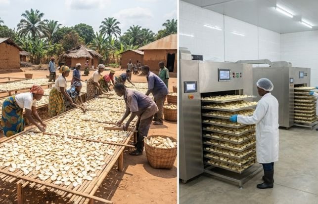 Cassava drying techniques