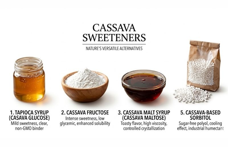 Different Cassava Sweeteners